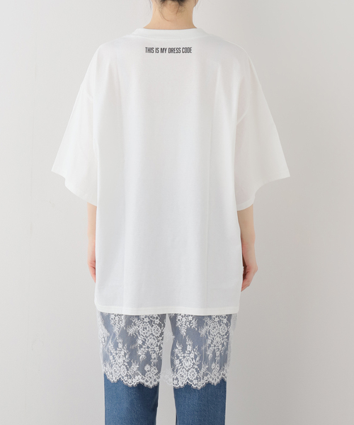 ARCHIVE STANCE(アーカイブスタンス)の「ARCHIVE STANCE/アーカイブスタンス レースTシャツ AS-010002(Tシャツ/カットソー・レディース・ホワイト/ブラック・FREE)」の12枚目の写真