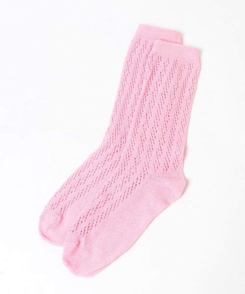 LOWRYS FARM（ローリーズファーム）の「ルミーアミソックス 645166（ソックス/靴下・レディース・ブラック/ブルー/ピンク・FREE）」の3枚目の写真