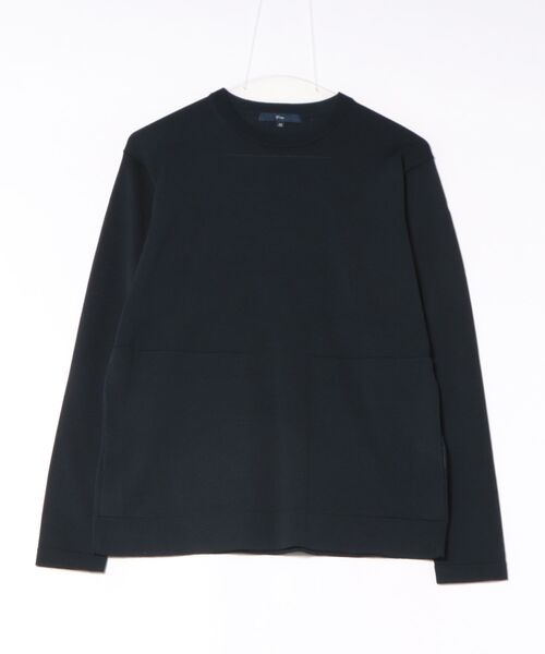 g-stage（ジーステージ）の「【RES】【g-stage】クルーネックニット（ニット/セーター・メンズ・ネイビー/ベージュ・48/46）」の2枚目の写真