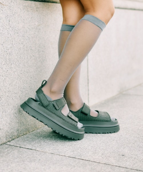 UGG（アグ）の「W GOLDENGLOW EMBOSSED　1175311-ART（サンダル・レディース・ブルー・5/6/7/8/9）」の14枚目の写真