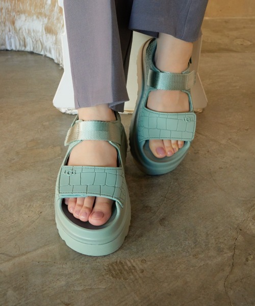 UGG（アグ）の「W GOLDENGLOW EMBOSSED　1175311-ART（サンダル・レディース・ブルー・5/6/7/8/9）」の10枚目の写真