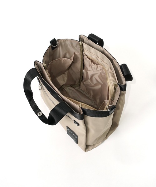 Legato Largo（レガートラルゴ）の「"02"≪Legato Largo≫ALL DAY/オールデイ 10ポケット バイカラー 2WAY ショルダーバッグ（バックパック/リュック・レディース・ブラック/グレー/サンドベージュ/ネイビー・ONE SIZE）」の13枚目の写真