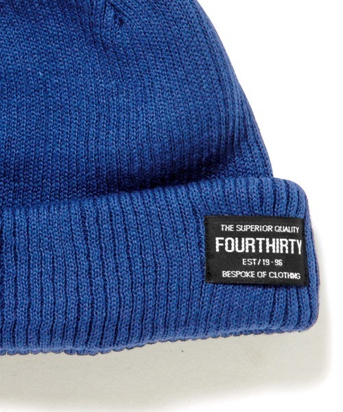 430（フォーサーティ）の「mko13562- MILTAG MID BEANIE ニット帽(26-111)（ニットキャップ/ビーニー・メンズ・ブルー/グレー/ブラック・FREE）」の5枚目の写真