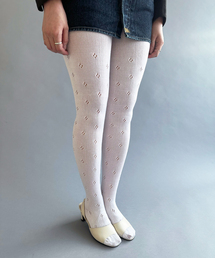 【PAN/パン】FLOWER BASQUE TIGHTS