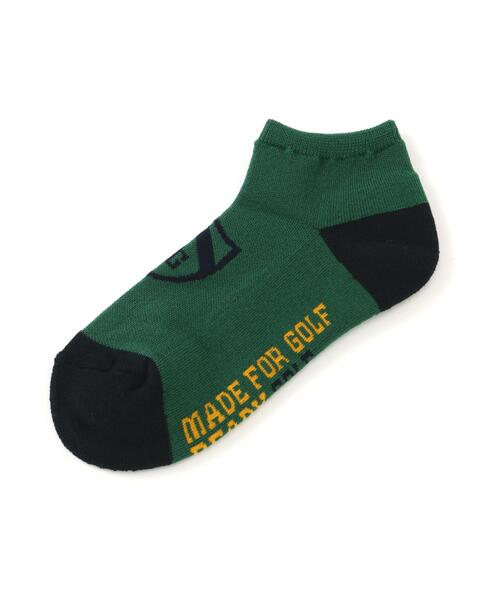 PEARLY GATES（パーリーゲイツ）の「エンブレムアンクルソックス (LADIES)（ソックス/靴下・メンズ・ホワイト/グリーン/ネイビー・FREE）」の2枚目の写真