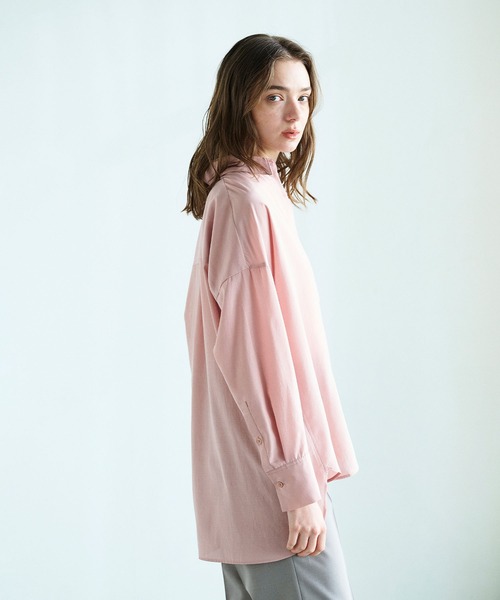 N.O.R.C(ノーク)の「ブライトローン撥水シャツ【AIRY MOTION】(シャツ/ブラウス・レディース・ホワイト/ピンク/ネイビー・フリー)」の7枚目の写真