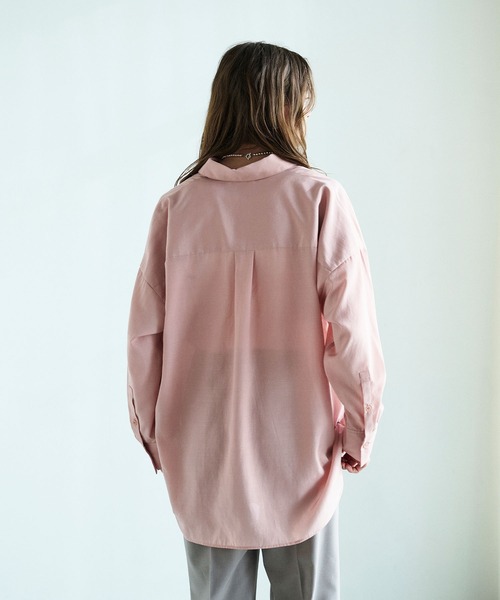 N.O.R.C(ノーク)の「ブライトローン撥水シャツ【AIRY MOTION】(シャツ/ブラウス・レディース・ホワイト/ピンク/ネイビー・フリー)」の8枚目の写真