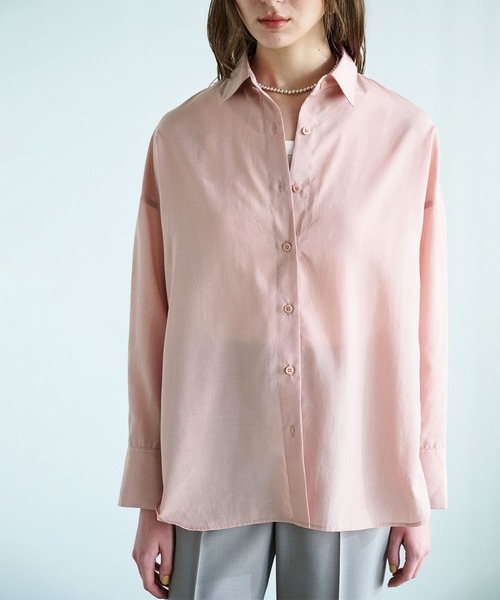 N.O.R.C(ノーク)の「ブライトローン撥水シャツ【AIRY MOTION】(シャツ/ブラウス・レディース・ホワイト/ピンク/ネイビー・フリー)」の10枚目の写真