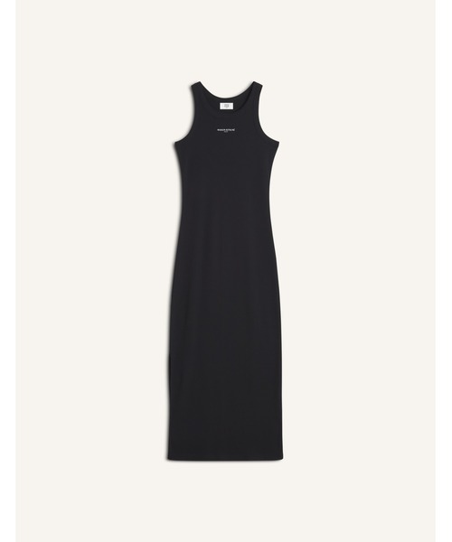 Maison Kitsune（メゾンキツネ）の「MAISON KITSUNE PARIS RIBBED TANK DRESS（ワンピース・レディース・ブラック・XS/L/M/S）」の2枚目の写真