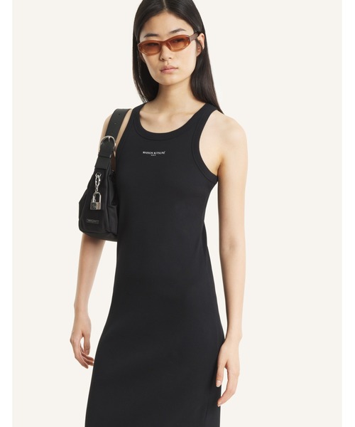 Maison Kitsune(メゾンキツネ)の「MAISON KITSUNE PARIS RIBBED TANK DRESS(ワンピース・レディース・ブラック・XS/L/M/S)」の9枚目の写真