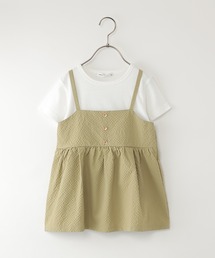 ikka（イッカ）の「【WEB限定カラーあり】サッカーキャミドッキングプルオーバー（120~160cm）（Tシャツ/カットソー）」