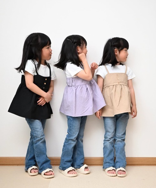 ikka（イッカ）の「【WEB限定カラーあり】サッカーキャミドッキングプルオーバー（120~160cm）（Tシャツ/カットソー・キッズ・グレイッシュブルー/ベージュ/オリーブ/ブラック/ラベンダー・160/150/120/140/130）」の14枚目の写真