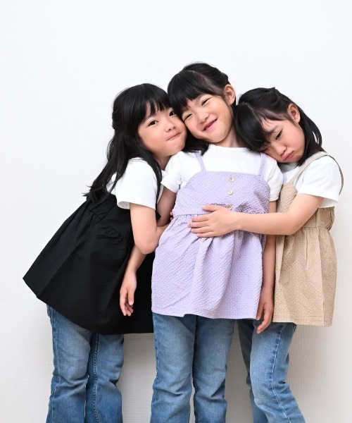 ikka（イッカ）の「【WEB限定カラーあり】サッカーキャミドッキングプルオーバー（120~160cm）（Tシャツ/カットソー・キッズ・グレイッシュブルー/ベージュ/オリーブ/ブラック/ラベンダー・160/150/120/140/130）」の15枚目の写真