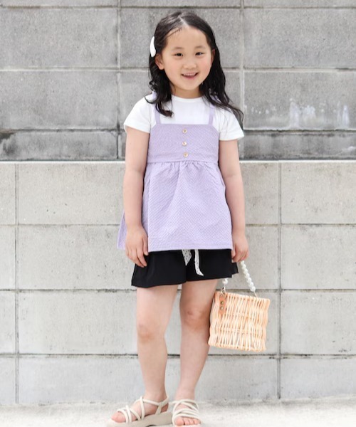ikka（イッカ）の「【WEB限定カラーあり】サッカーキャミドッキングプルオーバー（120~160cm）（Tシャツ/カットソー・キッズ・グレイッシュブルー/ベージュ/オリーブ/ブラック/ラベンダー・160/150/120/140/130）」の17枚目の写真