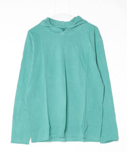 comfort colors(コンフォートカラーズ)の「【T18】【Comfort Colors/コンフォートカラーズ】GARMENT DYED HOODED LONG SLEEVE TEE(Tシャツ/カットソー・メンズ・サックスブルー/レッド/ミント/ネイビー・MEDIUM/SMALL)」の6枚目の写真