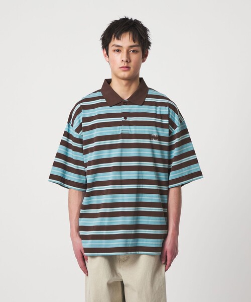 CITEN(シテン)の「<CITEN>スケートボーダーポロシャツ(ポロシャツ・メンズ・ブラウン/オレンジ・M/S/L)」の7枚目の写真