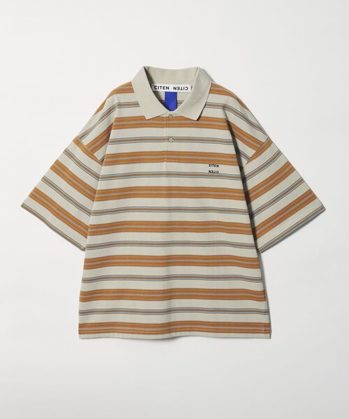 CITEN(シテン)の「<CITEN>スケートボーダーポロシャツ(ポロシャツ・メンズ・ブラウン/オレンジ・M/S/L)」の10枚目の写真