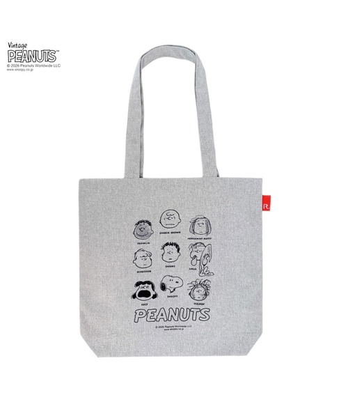 Vintage PEANUTS（ビンテージピーナッツ）の「ルートート / SNOOPY スヌーピー IP.トール.ピーナッツ-1A（トートバッグ・レディース・イエロー/グレー/Brick/ブラック/アイボリー/サックスブルー・FREE）」の4枚目の写真