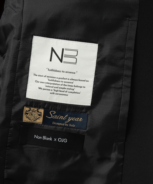 NONBLANK（ノンブランク）の「[ノンブランクXOJG][SAINT YEAR]ルーズフィットジャケット_BLACK（テーラードジャケット・メンズ・ブラック・MEDIUM/LARGE/X-LARGE）」の8枚目の写真
