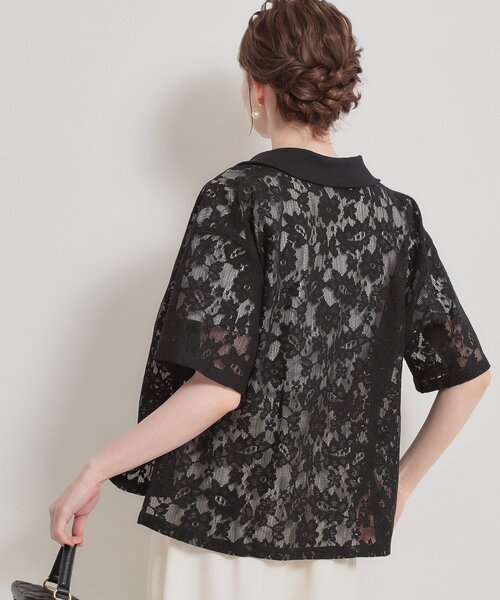 couture brooch（クチュールブローチ）の「フラワーエンブロイダリーブラウス（シャツ/ブラウス・レディース・ホワイト/ブラック・38）」の12枚目の写真