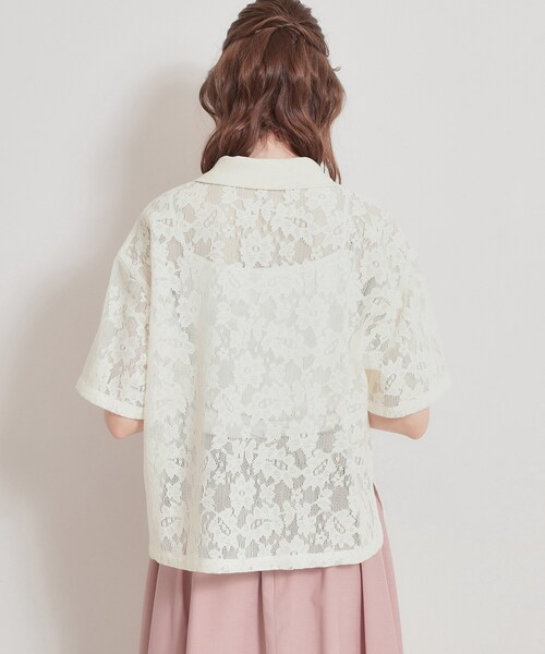 couture brooch（クチュールブローチ）の「フラワーエンブロイダリーブラウス（シャツ/ブラウス・レディース・ホワイト/ブラック・38）」の19枚目の写真