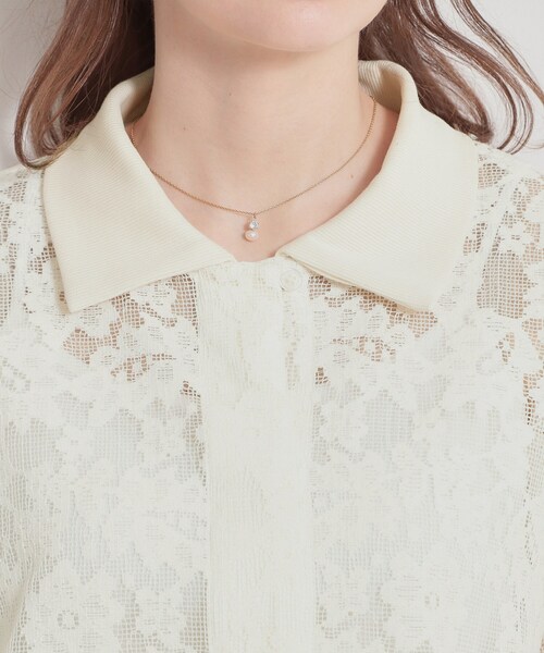 couture brooch（クチュールブローチ）の「フラワーエンブロイダリーブラウス（シャツ/ブラウス・レディース・ホワイト/ブラック・38）」の20枚目の写真