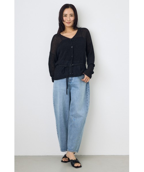 AZUL by moussy(アズールバイマウジー)の「【サイズ,身長別画像あり】AZUL DENIM ワイドカーブデニム(デニムパンツ・レディース・ブルー・24inch/25inch/26inch)」の12枚目の写真