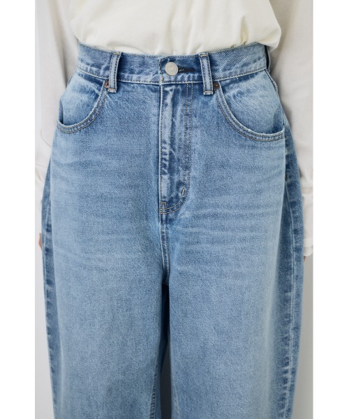 AZUL by moussy(アズールバイマウジー)の「【サイズ,身長別画像あり】AZUL DENIM ワイドカーブデニム(デニムパンツ・レディース・ブルー・24inch/25inch/26inch)」の7枚目の写真