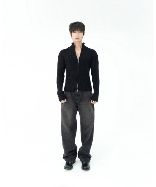 PHOS333(フォースサンサンサン)の「M Straight Fit Denim Pants/Black(デニムパンツ・メンズ・その他・MEDIUM/LARGE)」の5枚目の写真