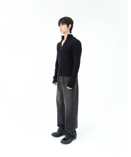 PHOS333(フォースサンサンサン)の「M Straight Fit Denim Pants/Black(デニムパンツ・メンズ・その他・MEDIUM/LARGE)」の4枚目の写真
