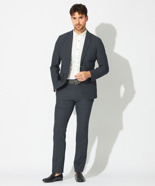 EPOCA UOMO(エポカウォモ)の「【セットアップ対応】サッカープリントパンツ(その他パンツ・メンズ・グレー/ダークネイビー・48/46)」の6枚目の写真