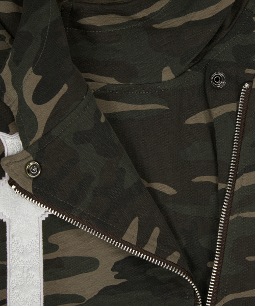 LUVISTRUE(ラヴイズトゥルー)の「GT OVER FIT UNBALANCE HOOD ZIP UP(CAMO)(パーカー・レディース・その他・FREE)」の3枚目の写真
