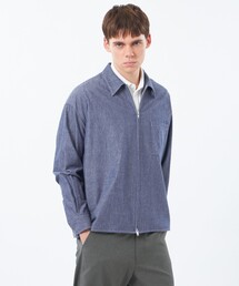 MACKINTOSH PHILOSOPHY（マッキントッシュ フィロソフィー）の「【WEEKENDER】 オーバーシャツハリントン ストライプ/ダンガリー（ブルゾン）」