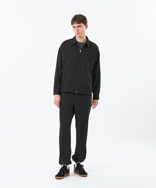 MACKINTOSH PHILOSOPHY(マッキントッシュ フィロソフィー)の「【WEEKENDER】 オーバーシャツハリントン ストライプ/ダンガリー(ブルゾン・メンズ・ブラック/ライトブルー/ブルー系その他7・38/40)」の5枚目の写真