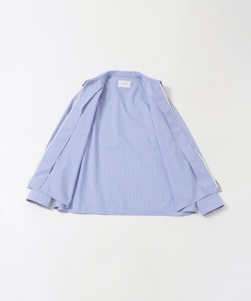 MACKINTOSH PHILOSOPHY(マッキントッシュ フィロソフィー)の「【WEEKENDER】 オーバーシャツハリントン ストライプ/ダンガリー(ブルゾン・メンズ・ブラック/ライトブルー/ブルー系その他7・38/40)」の15枚目の写真