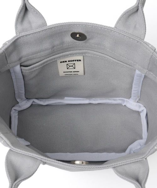 DER KOFFER（デルコッファー）の「SHOPPER CANVAS MINI [CLOUD]（トートバッグ・レディース・グレー・FREE）」の4枚目の写真