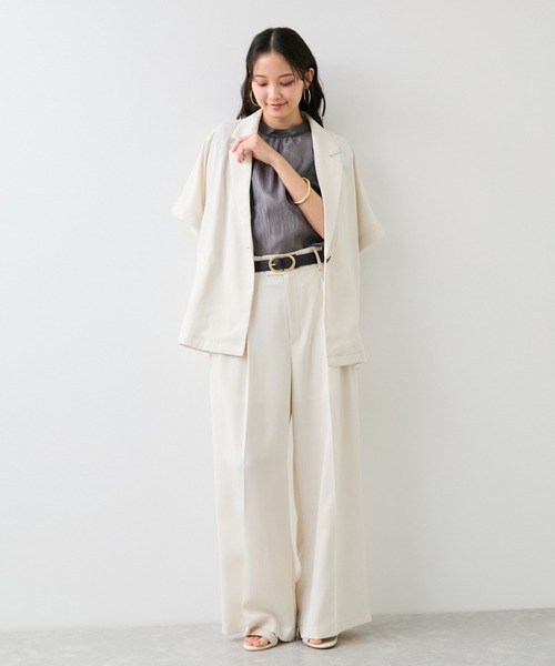 VIS(ビス)の「28mm幅ダブルDバックルベルト(ベルト・レディース・ブラック/ベージュ/ダークブラウン・FREE)」の10枚目の写真