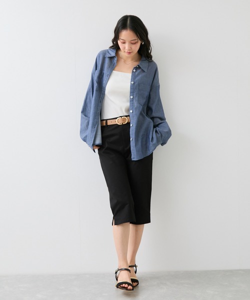 VIS(ビス)の「28mm幅ダブルDバックルベルト(ベルト・レディース・ブラック/ベージュ/ダークブラウン・FREE)」の13枚目の写真