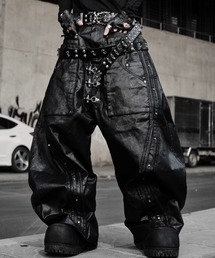 【RICH】Mock Double Waist Wide Leg Pants / 【リッチ】モックダブルウエストワイドデニムパンツ＜着用動画あり＞