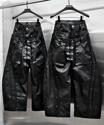 RICH（リッチ）の「【RICH】Mock Double Waist Wide Leg Pants / 【リッチ】モックダブルウエストワイドデニムパンツ＜着用動画あり＞（デニムパンツ）」