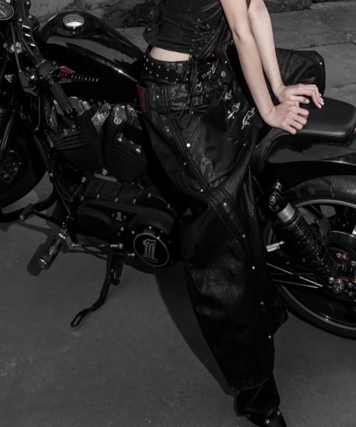 RICH(リッチ)の「【RICH】Mock Double Waist Wide Leg Pants / 【リッチ】モックダブルウエストワイドデニムパンツ<着用動画あり>(デニムパンツ・メンズ・ブラック・02/01)」の10枚目の写真