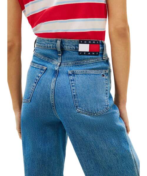 tommy jeans（トミー ジーンズ）の「ハイライズワイドブルージーンズ（デニムパンツ・レディース・インディゴブルー・27inch/26inch/25inch）」の2枚目の写真