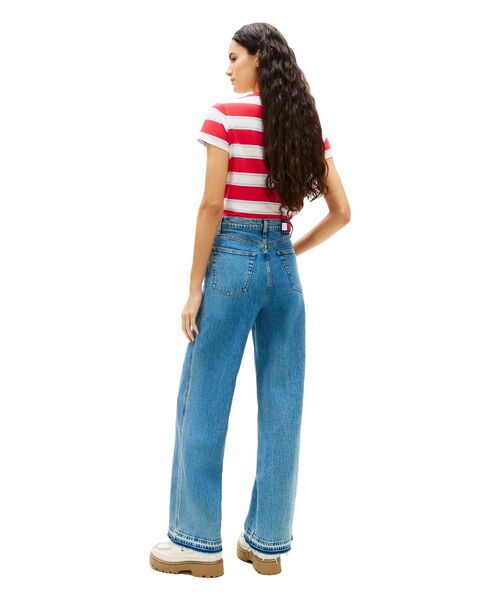 tommy jeans（トミー ジーンズ）の「ハイライズワイドブルージーンズ（デニムパンツ・レディース・インディゴブルー・27inch/26inch/25inch）」の3枚目の写真