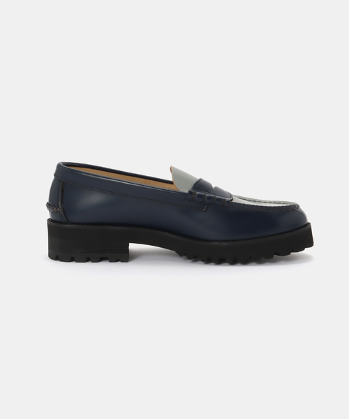 The Kenford Fineshoes(ケンフォードファインシューズ)の「The Kenford Fineshoes TANK SOLE LOAFERS / NAVY GRAY(ローファー・レディース・ネイビー・24cm/23.5cm/23cm/24.5cm)」の8枚目の写真