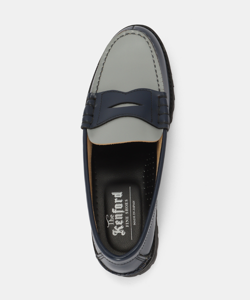 The Kenford Fineshoes(ケンフォードファインシューズ)の「The Kenford Fineshoes TANK SOLE LOAFERS / NAVY GRAY(ローファー・レディース・ネイビー・24cm/23.5cm/23cm/24.5cm)」の6枚目の写真