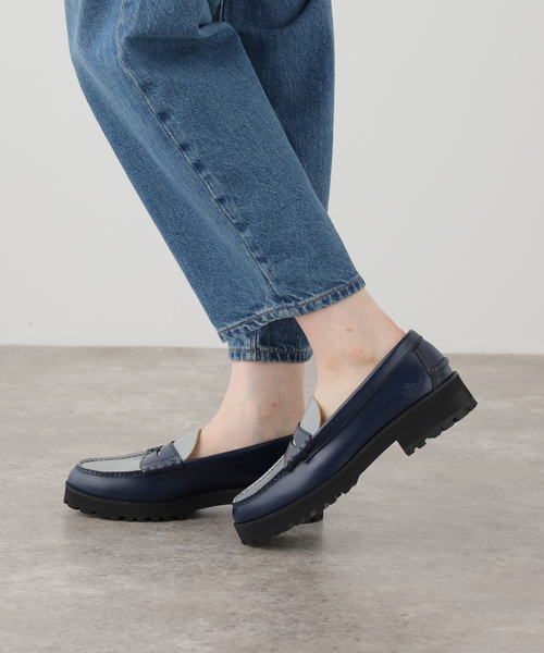 The Kenford Fineshoes(ケンフォードファインシューズ)の「The Kenford Fineshoes TANK SOLE LOAFERS / NAVY GRAY(ローファー・レディース・ネイビー・24cm/23.5cm/23cm/24.5cm)」の2枚目の写真