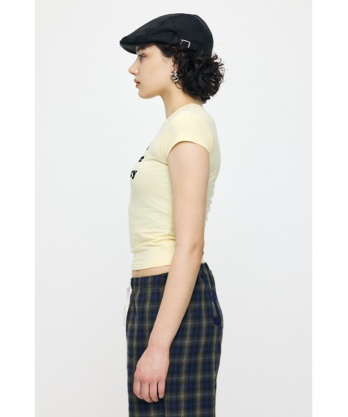 MOUSSY(マウジー)の「JC BABY SLOGAN Tシャツ(Tシャツ/カットソー・レディース・ライトイエロー/ネイビー/レッド・FREE)」の8枚目の写真