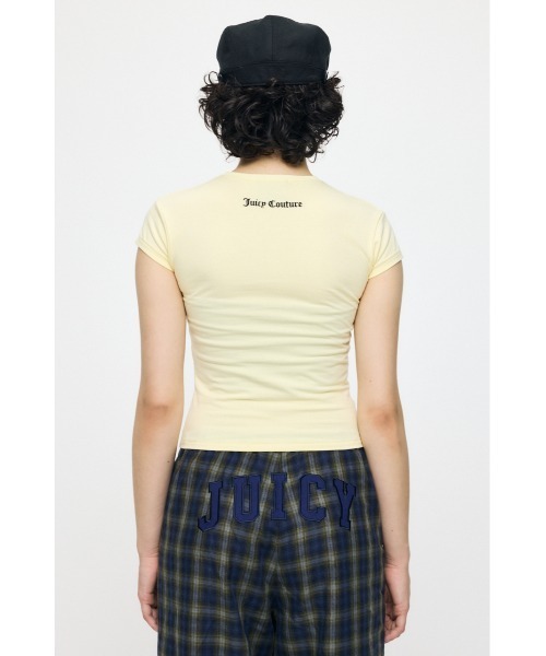 MOUSSY(マウジー)の「JC BABY SLOGAN Tシャツ(Tシャツ/カットソー・レディース・ライトイエロー/ネイビー/レッド・FREE)」の9枚目の写真