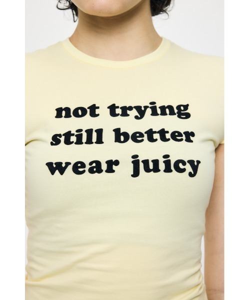 MOUSSY(マウジー)の「JC BABY SLOGAN Tシャツ(Tシャツ/カットソー・レディース・ライトイエロー/ネイビー/レッド・FREE)」の13枚目の写真