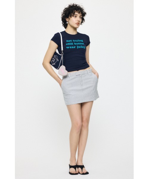 MOUSSY(マウジー)の「JC BABY SLOGAN Tシャツ(Tシャツ/カットソー・レディース・ライトイエロー/ネイビー/レッド・FREE)」の19枚目の写真